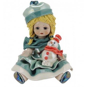Статуэтка Девочка со снеговиком
